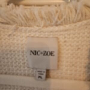 NIC+ZOE Textured Cream Sweater